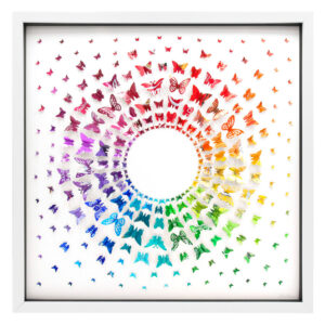 Circle butterfly painting